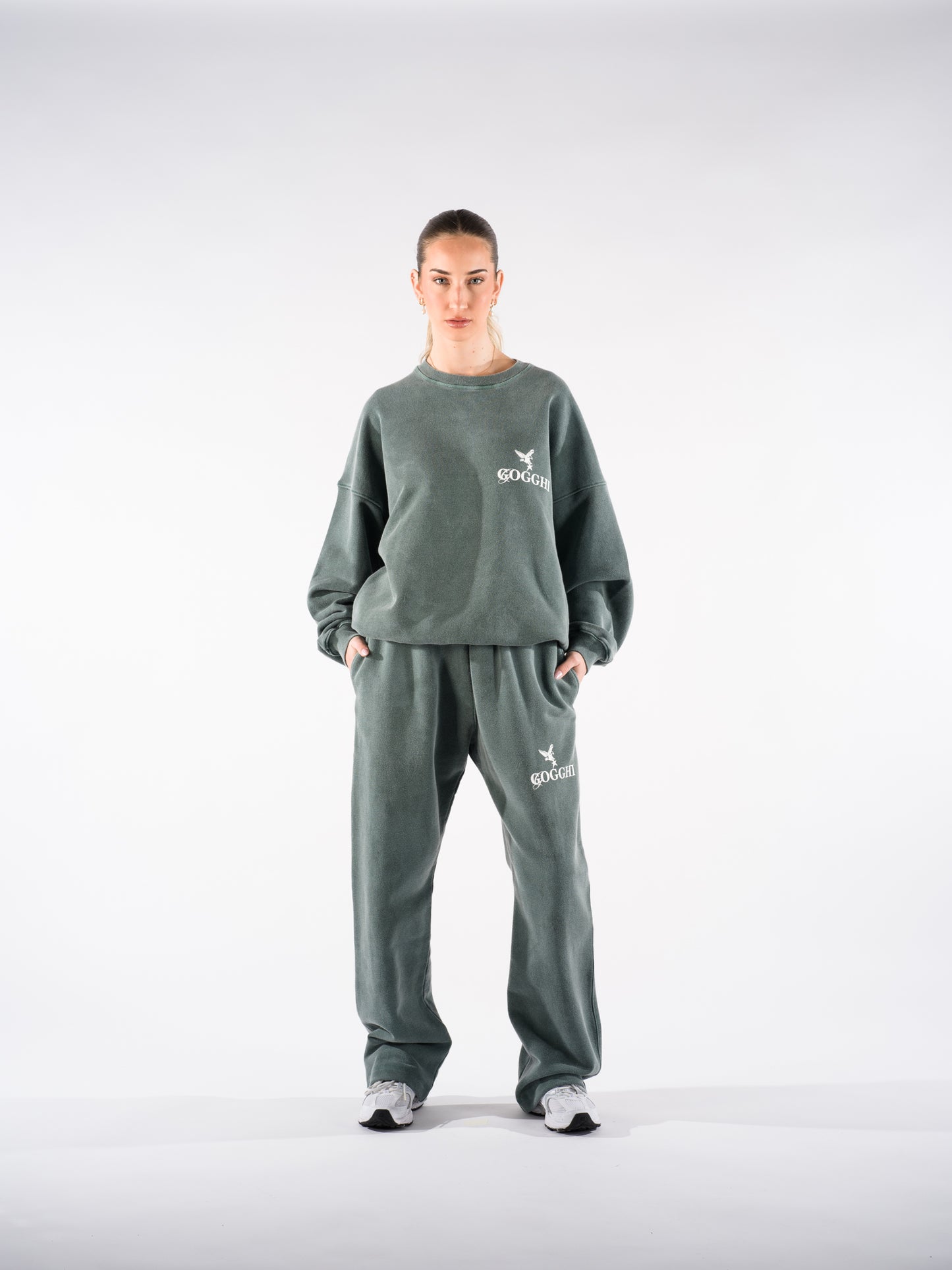 Baggy Sweatpants Vintage Green