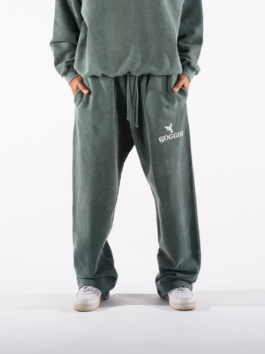 Baggy Sweatpants Vintage Green