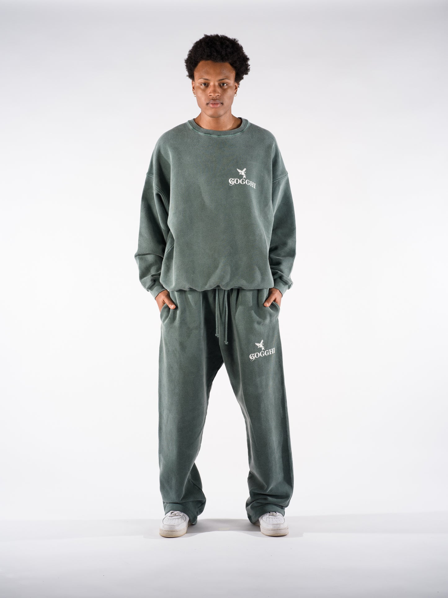 Baggy Sweatpants Vintage Green