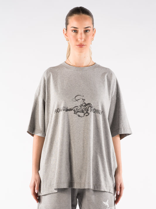 T-Shirt Howdy Honey Grey