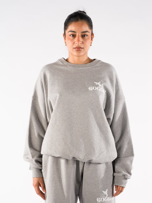 Sweatshirt Eagle Logo Grey